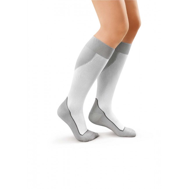 Graduated Compression Socks White - B-Driven Sports